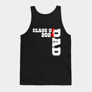 Proud Senior Dad 2024, Senior 2024,Class Of 2024 Father's Tank Top